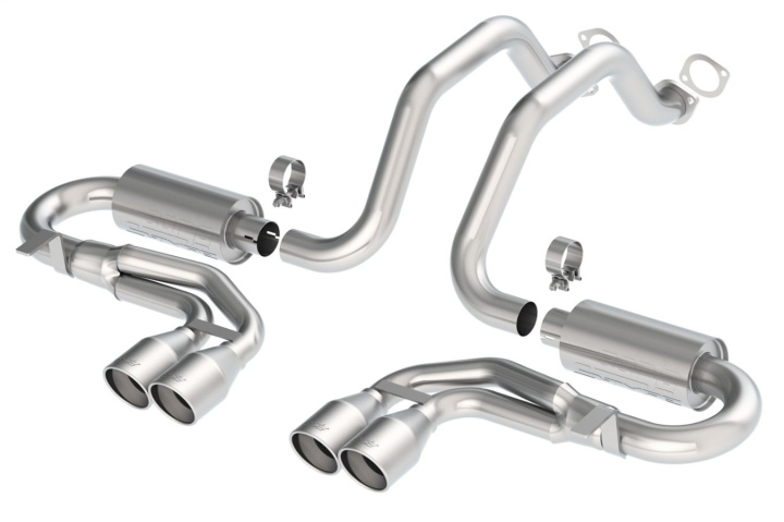 bor140038 1997-2004 Chevrolet Corvette / Corvette Z06 C5 Cat-Back Avgassystem S-TypeClassic Borla