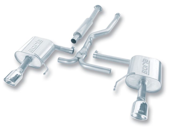bor140123 2005-2009 Subaru Legacy GT Cat-Back Avgassystem S-Type Borla