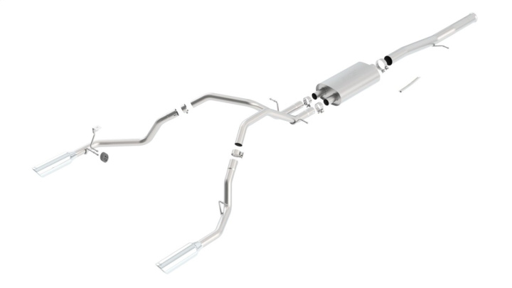 bor140437 2011-2013 Chevrolet Silverado 1500 / GMC Sierra / Sierra Denali 1500 Cat-Back Avgassystem S-Type Borla