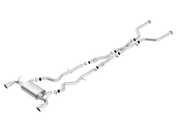 bor140703 Q60S 2017-2022 Cat-Back Avgassystem S-Type Borla