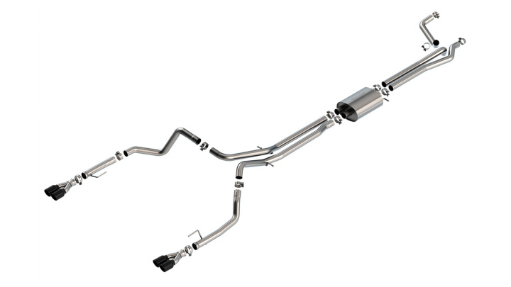 bor140779BC Silverado / Sierra 1500 2019-2022 Cat-Back Avgassystem S-Type Borla