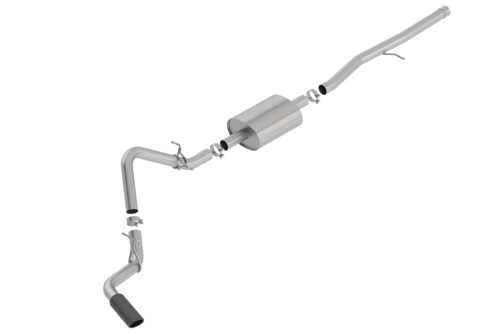 bor140794BC Silverado / Sierra 1500 2019-2022 Cat-Back Avgassystem S-Type Borla