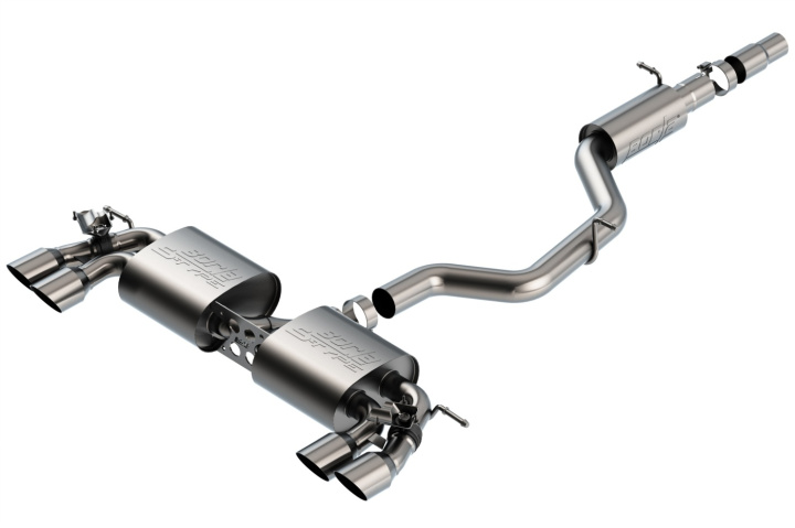 bor140831SB 2018-2019 Volkswagen Golf R MK7.5 2.0L 4 Cyl. Turbo Cat-Back Avgassystem S-Type Borla