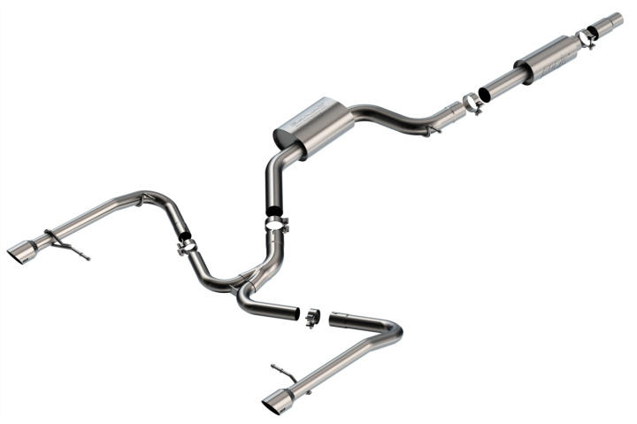 bor140850SB 2019-2021 Volkswagen Jetta GLI MK7 2.0L Cat-Back Avgassystem S-Type Borla