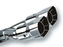 Utblås 2.5\'\' Inlopp / 3\'\' Utlopp Dubbla Runda Intercooled With Y-Pipe Borla