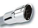 Utblås 2.25\'\' Inlopp / 3.5\'\' Utlopp Singel Runda Rolled-Edge Angle-Cut Intercooled Borla