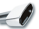Utblås 2.5\'\' Inlopp / 6.69\'\' x 3\'\' Utlopp Singel Rectangle Rolled-Edge Angle-Cut Borla