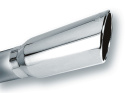 Utblås 4\'\' Inlopp / 5\'\' Utlopp Singel Runda Rolled Angle-Cut With Clamp Borla