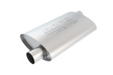 ProXS Ljuddämpare 2.25\'\' Offset Inlopp / 2.25\'\' Offset 4\'\' x 9.5\'\' Oval x 14\'\' Lång Dämpare Borla