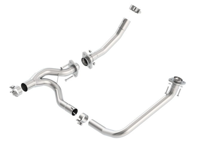 bor60595 JEEP JK / JKU Wrangler 2, 4 Door 2012-2018 Y-Pipe Borla