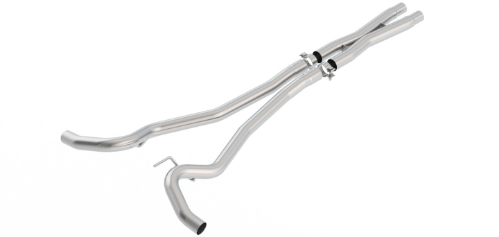 bor60705 2015-2021 Ford Mustang GT X-Pipe With Mid Pipes Borla