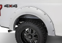 Ford F 250/350 2020–2022 Skärmbreddare Pocket Style- Oxford Vit Slät Yta - Set om 4 Bushwacker