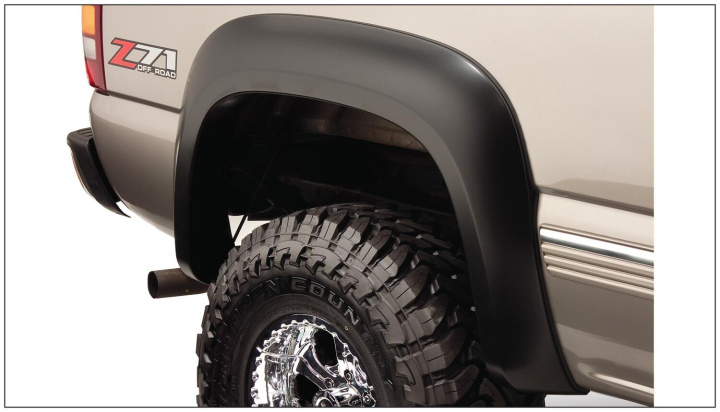 Chevrolet Silverado 1500/2500/3500 2007–2014 Skärmbreddare Extend-A-Fender Style - Set om 4 Bushwacker i gruppen Välj bilmodell / Chevrolet / Silverado 07-13 / Styling hos DDESIGN Scandinavia AB (bus40938-02)