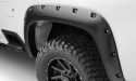 Chevrolet Silverado 3500 / 2500 HD 2020-2023 \'\'Pocket Style\'\' Skärmbreddare (4 delar) Svarta Bushwacker