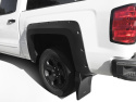 Chevrolet Silverado 1500/2500/3500 2014–2019 Trail Armor Mud Flaps - Endast för Bushwacker Pocket Style Skärmbreddare Bushwacker