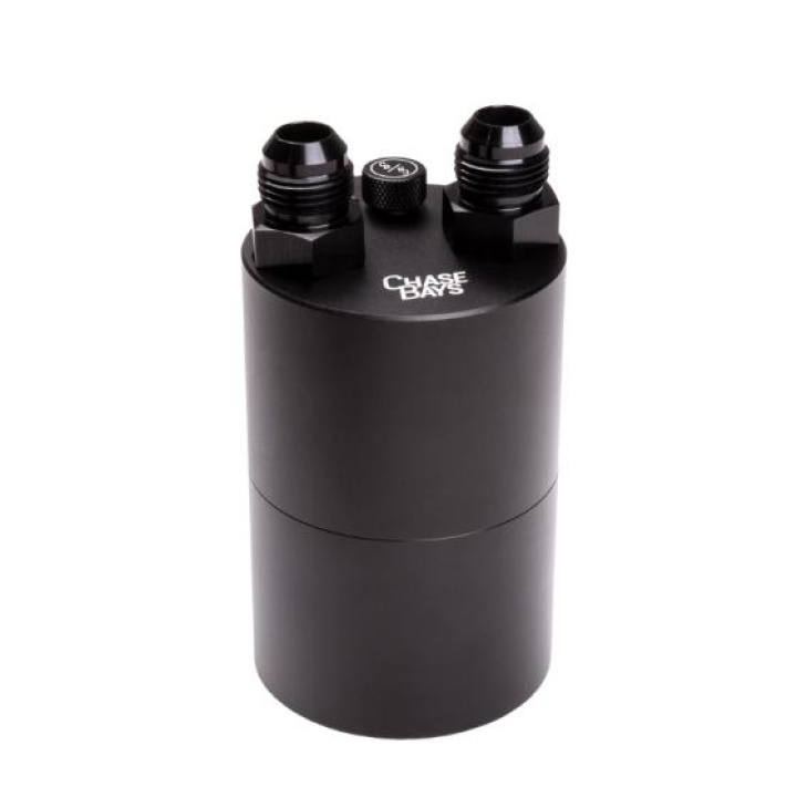 Universal Oil Catch Can CHB -10AN Straight On Inlet and Outlet i gruppen Välj bilmodell hos DDESIGN Scandinavia AB (chbCB-OILCATCH-10AN)