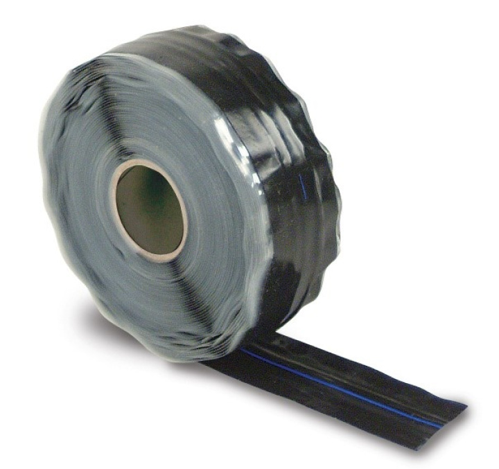dei010476 25mm x 11m Rulle Själv-vilkande Branskyddstejo Svart DEI