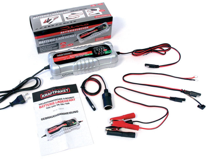 Batteriladdare 12v - 24v / 200ah - 10A Laddstyrka Dino Kraftpaket i gruppen Universala produkter / Motorsportprodukter / Verktyg & Tillbehör / Verktyg & Garagetillbehör hos DDESIGN Scandinavia AB (dk-119000750641)