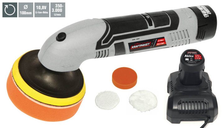 Roterande Polermaskin Batteridriven 100mm Dino Kraftpaket i gruppen Universala produkter / Bilvård / Polering / Polermaskiner hos DDESIGN Scandinavia AB (dk-119003340641)