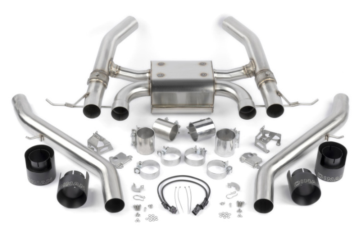 BMW M3/M4 2021-2026 Axleback Avgassystem Med Spjäll Dinan i gruppen Välj bilmodell hos DDESIGN Scandinavia AB (dnnD660-0093-BLK)