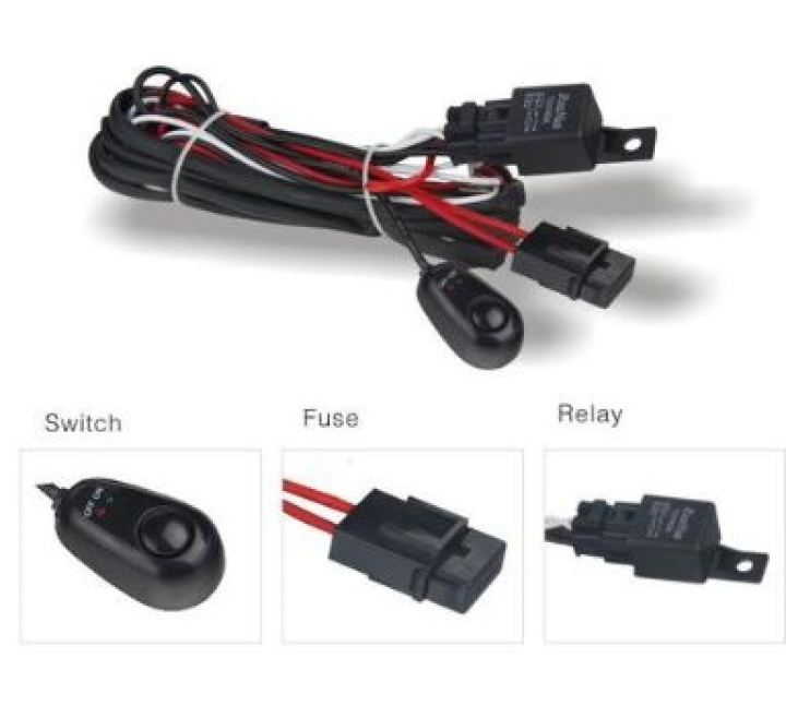 dveWIRE-HARNESS Kabelhärva Med Relä & Switch DV8 Offroad