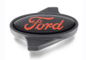 Ford Oval Luftfiltermutter - Svart/Röd Ford Racing