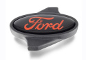 Ford Oval Luftfiltermutter - Svart/Röd Ford Racing