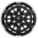 2021-24 Bronco 17 x 8,5 Fälgset - Mashined Ford Racing