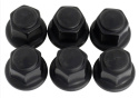 M12 X 1.5 Svarta Hjulmuttrar (6st) Ford Racing