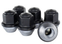 M12 X 1.5 Svarta Hjulmuttrar (6st) Ford Racing
