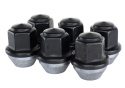 M12 X 1.5 Svarta Hjulmuttrar (6st) Ford Racing