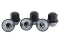 M12 X 1.5 Svarta Hjulmuttrar (6st) Ford Racing