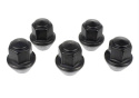 M12 X 1.5 Svarta Hjulmuttrar kit om 5 Ford Racing