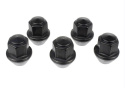 M12 X 1.5 Svarta Hjulmuttrar kit om 5 Ford Racing