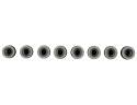 M14 X 1.5 Svarta Hjulmuttrar Set Om 8 Ford Racing