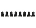 M14 X 1.5 Svarta Hjulmuttrar Set Om 8 Ford Racing