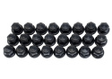 M12 x 1.5 Svart Hjulmutter Kit (24 st) Ford Racing