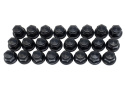 M12 x 1.5 Svart Hjulmutter Kit (24 st) Ford Racing