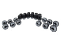 M12 x 1.5 Svart Hjulmutter Kit (24 st) Ford Racing
