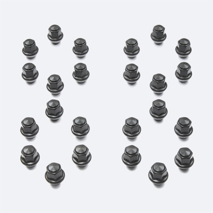 M14 X 1.5 Svart Hjulmutter Kit (24 st) Ford Racing i gruppen Välj bilmodell / Ford hos DDESIGN Scandinavia AB (frpM-1012K-F15B)
