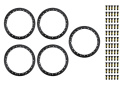 2021-25 Bronco Beadlock Trim Ring Kit -Grå Ford Racing