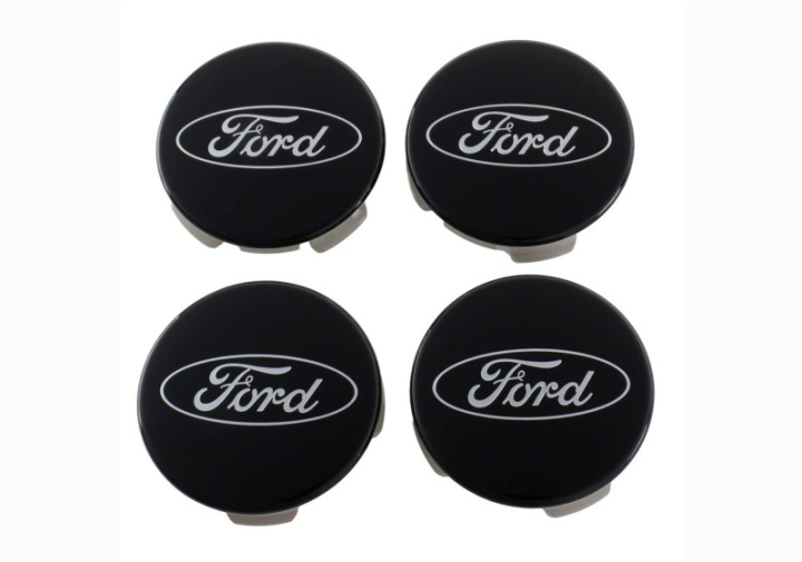 Black And Chrome Ford Truck Center Cap Kit Ford Racing i gruppen Välj bilmodell / Ford hos DDESIGN Scandinavia AB (frpM-1096K-BCT)