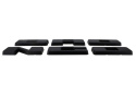 2021-25 Bronco Grillemblemskit - Svart Ford Racing