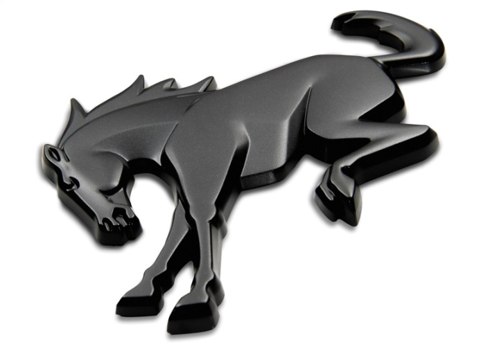 2021+ Bronco Emblem - Matt Svart Ford Racing i gruppen Välj bilmodell / Ford hos DDESIGN Scandinavia AB (frpM-1447-BRMB)