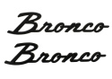2021-25 Bronco Script Emblem Kit - Mattsvart Ford Racing