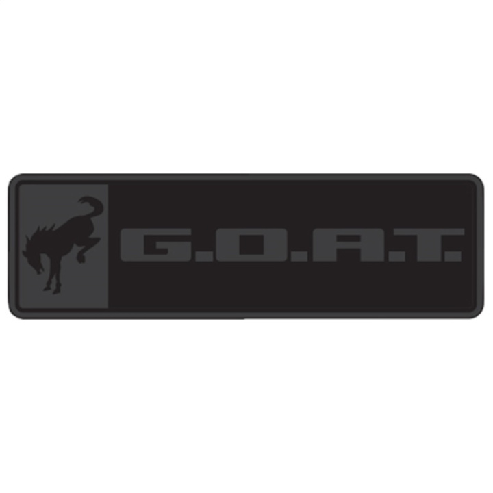 Bronco/Bronco Sport G.O.A.T. Emblem - Svart/Svart Ford Racing i gruppen Välj bilmodell / Ford hos DDESIGN Scandinavia AB (frpM-1447-GOATBLK)