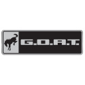 Bronco/Bronco Sport G.O.A.T. Emblem - Svart/Krom Ford Racing
