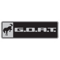 Bronco/Bronco Sport G.O.A.T. Emblem - Svart/Krom Ford Racing