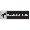 Bronco/Bronco Sport G.O.A.T. Emblem - Svart/Krom Ford Racing