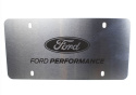 Ford Performance Borstad Rostfritt stål Registreringsskylt Ford Racing